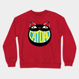 Vintage Inspired Cat Dad Graphic Crewneck Sweatshirt